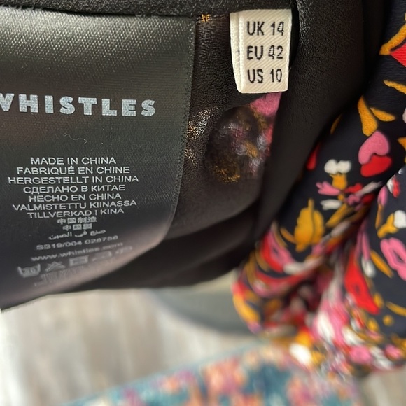 Whistles FLIPPY MEADOW PRINT DRESS IN PINK MULTI - Picture 8 of 11